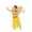Yellow#9527, variant on Toddler Baby Girls Belly Dance Outfits Sleeveless Sparkly Sequin Exotic Mesh Tops Skirt Funny Stage Performance Outfits