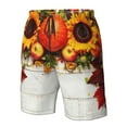 thumbnail image 5 of Kdxio Thanksgiving With Autumn Pattern Mens Casual Shorts - Drawstring Summer Beach Sports Shorts for Men, 5 of 9
