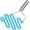 Blue, variant on Non-Scratch Silicone Potato Masher Kitchen Tool, Potatoes Masher Potato Masher Stainless Steel Wrapped In Premium Silicone, Potato Smasher