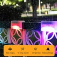 thumbnail image 3 of Solar Deck Lights 8 Pack Solar Fence Light Solar Powered Outdoor Step Light IP65 Waterproof LED Solar Pathway Light for Deck Fence Railing Garden Patio Stair Yard (White Shell,Colorful Lighting), 3 of 4