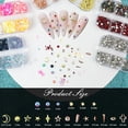 thumbnail image 5 of SUMMIT-Nail Art Studs Kit, 6 boxes Multicolor And Design 3D Charms Pearls With 15 Sheets Gold Nail Stickers, Diamond Cute Nail Jewels For DIY Decoration with Pickup Tools, 5 of 7