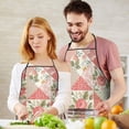 thumbnail image 5 of Pioneer Flower Floral Print Pattern Apron-Garden Aprons for Women with Pockets-Cotton Linen Waterproof Kitchen Cooking Gardening Aprons Adjustable for Kitchen,Cooking,BBQ and Salon 33x27 Inch, 5 of 7