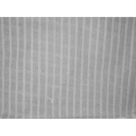 Pure White Cotton Organdy Dimity Stripes~Width 44
