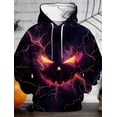 thumbnail image 2 of 2024 Nueva sudadera con capucha cómoda de moda informal para uso diario para hombres y mujeres con estampado 3D de calabaza para Halloween, pareja del mismo estilo, baile de graduación y carnaval, 2 of 4