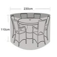 thumbnail image 4 of Bgsha Housses de Meubles de Patio Rondes Imperméables pour Table et Chaises d'Extérieur, 4 of 9