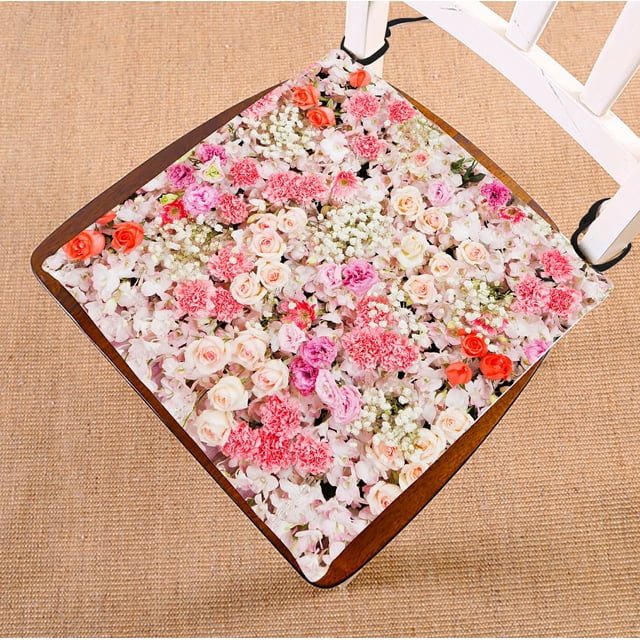 Cojín para silla ABPHQTO Flores para la escena de la boda 40x40 cm