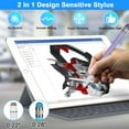 thumbnail image 2 of TSV Universal Stylus, 2 in 1 Stylus Pen High Sensitivity and Precision, Touch Screen Pens for All Touch Screens, Cell phones, iPad, Tablets, Laptops with Replacement Tips, 2 of 7