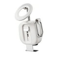 thumbnail image 4 of Soporte para teléfono para viajes en avión, fácil de usar, portátil, para playa, vacaciones, cruceros, libres, accesorios esenciales de viaje. Blanco, 4 of 8