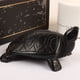 thumbnail image 3 of Estatua de tortuga, escultura de tortuga de obsidiana, figura de tortuga de obsidiana, decoración con forma de animal, 3 of 7