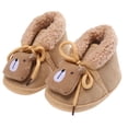 thumbnail image 3 of HUANBAI Baby Girls Boys Warm Shoes Soft Booties Snow Boots Comfortable Shoes Infant Toddler Warming And Fashion Shoes 12-18 Months, 3 of 8