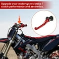 thumbnail image 3 of Palancas de freno y embrague cortas para Honda CRF450R CRF450RX, aleación de aluminio roja, 1 par, 3 of 7