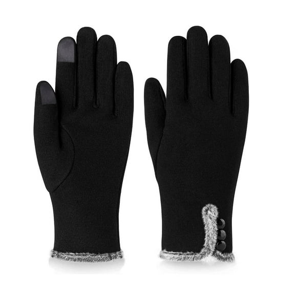SuoKom Women Winter Outdoor Gloves T-Ouch Screen Warm Non-Reflective Fleece Gloves