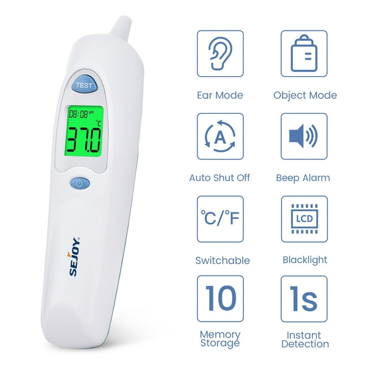 Buy Wholesale China Femometer Ear Thermometer For Fever With Probe Covers  And Stand, Medical Ear Infrared Thermometer & Ear Thermometer at USD 12.4