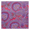 thumbnail image 2 of Wild Rag Purple Paisley Silk Scarf, 2 of 4