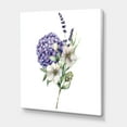 thumbnail image 3 of Designart ' Bouquet Of Lavender Anemone Artichoke & Hydrangea ' Traditional Canvas Wall Art Print, 3 of 3