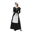 thumbnail image 2 of Xdegoge Womens Costume Dress Historical Modest Prairie Colonial Floral Dress Medieval Renaissance Vintage Dresses, 2 of 7