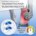 thumbnail image 2 of Calcaneal Heel Spur 4 Pieces - Orthopedic Silicone Gel Heel Insole - Achilles Tendon Tendonitis Orthosis For Women And Men, 2 of 5