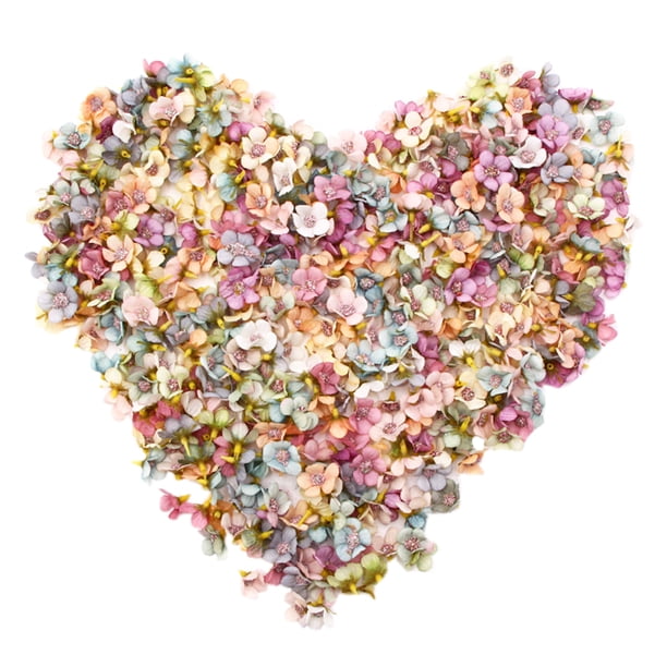 100 piezas de mini flores falsas de simulación de margaritas, materiales para horquillas de bricolaje