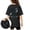 Black, variant on Girl Tops Size 14-16 Relaxed Fit Classic Neck Summer Cute Graphic Tee Short-Sleeve T-Shirt for Girls Basic Pullover Soft Y2k Tees School Wear Girls Loose Fit Shirt