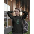 thumbnail image 2 of Sacred Lotus Design Sweatshirt Women -GoatDeals Designs, Female XX-Large, 2 of 4