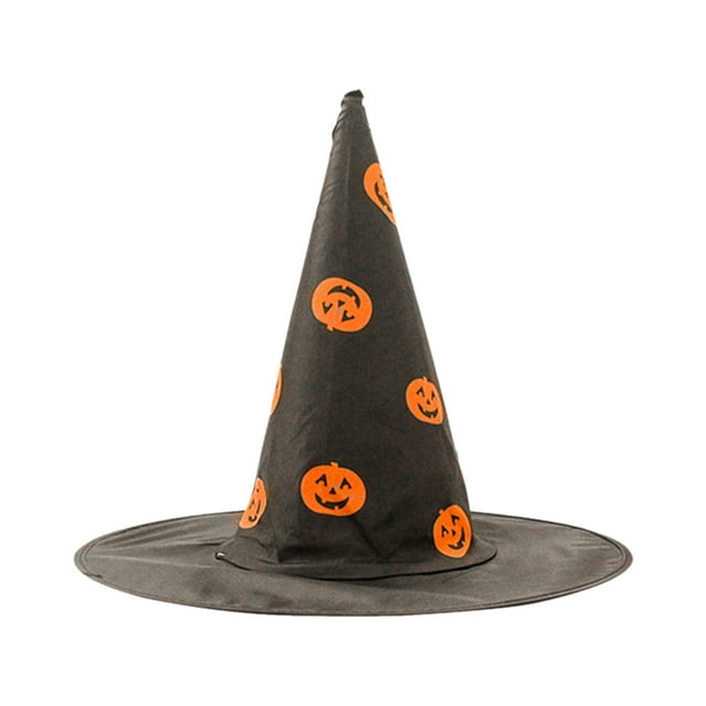 Sombrero de bruja de Halloween Scary Creepy Wide Brim Sombrero puntiagudo Regalo de Halloween para h Tomshoo Tipo 1
