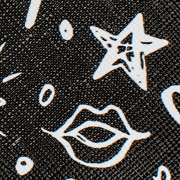 Black Graffeti Print