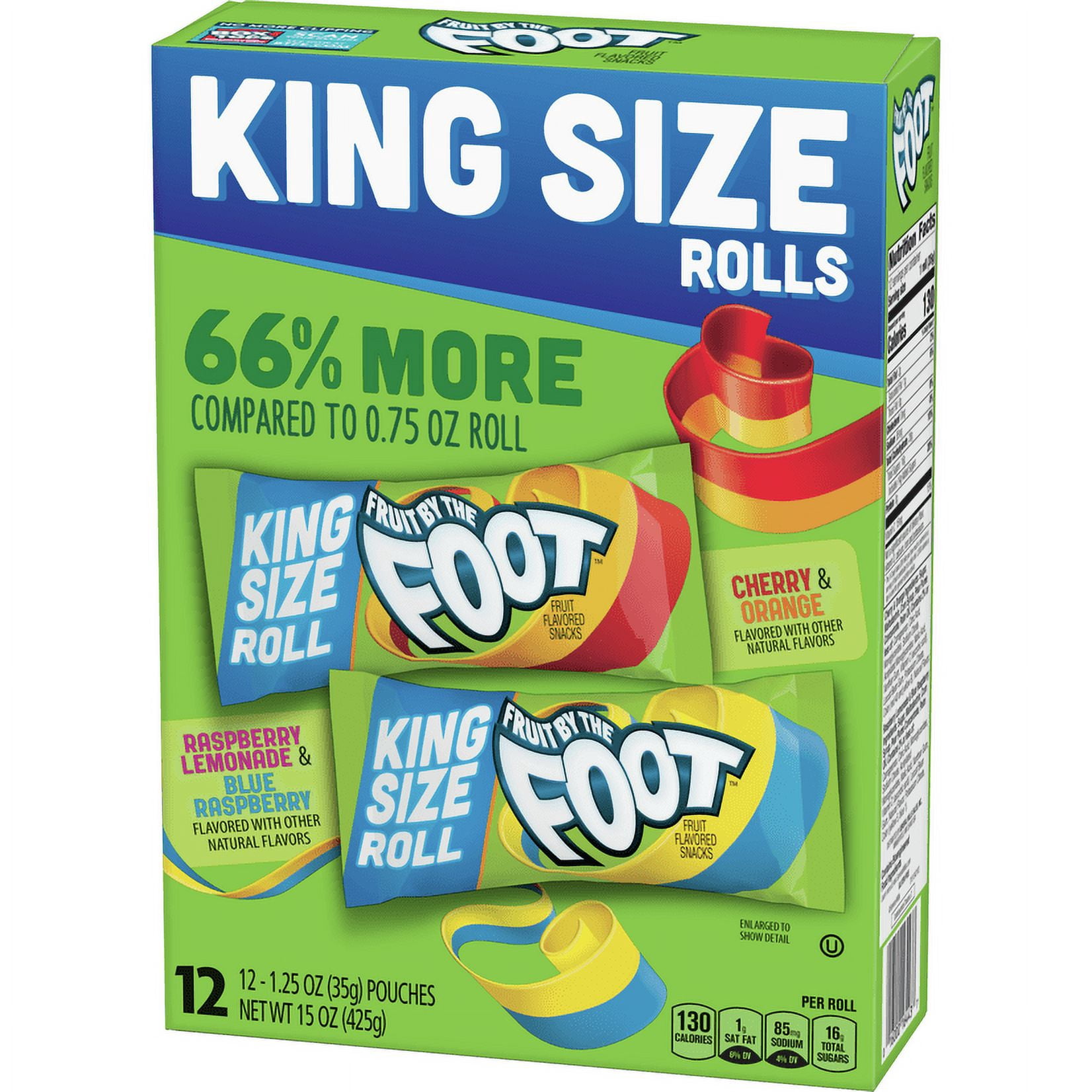 Fruit by the Foot, King Size Variety Pack, 12 Count