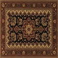 thumbnail image 1 of Ahgly Company Indoor Square Persian Brown Traditional Area Rugs, 6' Square, 1 of 4