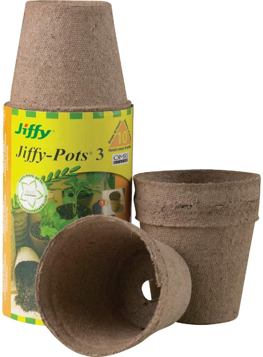 Jiffy 3 in Pots