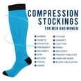 thumbnail image 4 of joogoo Sky Blue Socks Women Men Knee High Sock, 4 of 8