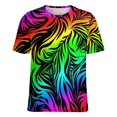 thumbnail image 5 of Animal Print Patterns T Shirts Basic T-Shirt Short Sleeve Ladies Tee Shirt Summer Graphic Clothing, 5 of 6