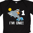 thumbnail image 4 of Inktastic First Birthday 1 Year Old Dolphin Boys or Girls Long Sleeve Baby Bodysuit, 4 of 5