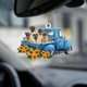 thumbnail image 4 of Perros Lindos Coche Colgante Ornamento Creativo Girasol Perro Colgante Encanto Decoración Coche Colgante Coches Accesorios Cateissary PT002281-03, 4 of 6