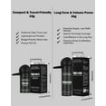 thumbnail image 6 of ADGLAMFUL Hair Fibers for Thinning Hair, Black, 2-in-1 Kit, 15g Each – Natural Cotton Powder, Precision Tip, Long-Wear, Humidity Resistant, 6 of 9