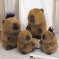 thumbnail image 2 of comerut Cartoon Capybara Plush Doll Fluffy Cotton Stuffed Animal Doll Plushies Ornament Super Soft Sleeping Companion Pillow Cute Plush Toy Birthday Christmas Gift for Kids Girls, 2 of 7