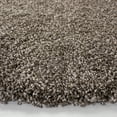 thumbnail image 3 of SAFAVIEH Milan Harlow Solid Plush Shag Area Rug, Grey, 4' x 4' Round, 3 of 12