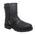 thumbnail image 1 of Bota de motorista con cremallera lateral con velcro de 9 "para hombre, color negro, talla 9.5 RIDETECS 9820-M095, 1 of 2