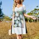 thumbnail image 4 of Vestido Orleans Louisiana de manga corta, elegante, suelto, para mujer, ropa de verano., 4 of 7
