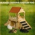thumbnail image 2 of Casa para conejos OtterPets extragrande de madera, 2 of 7