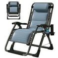 thumbnail image 6 of Lilypelle Zero Gravity Chair Folding Adult Camping Cot Bed with Mat Lounge Recliner Chairs with Tray,Pillow, 6 of 6