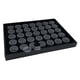 thumbnail image 4 of Tarros portátiles de cuero sintético para guardar gemas, soporte para diamantes y piedras preciosas, caja de joyería con bandeja 2.6x1.4cm, 4 of 8