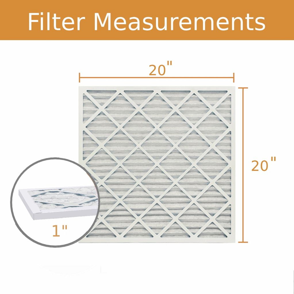 20x20x1 Key Pleat Purolator Air Filter - MERV 8 (6 Pack)