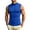 Blue, variant on High Neck Sleeveless Slim Fit Tank Top for Men, High Stretch Smooth Knit Fabric Workout Undershirt