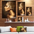 thumbnail image 4 of Design Art - Woman with Gold Feather Hat, 4 of 4