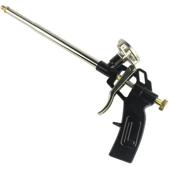 Foam Gun, Foaming Gun Pu Expanding Caulking Gun Metal Body Pro Heavy Duty PU Spray Foam Gun Grade Expanding Spray Application Applicator