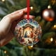 thumbnail image 1 of Nativity Scene Decoration Wooden Christmas Tree Car Decoration Sacred Religious Gifts Nativity Scene Christmas Decoration Gifts, 1 of 9