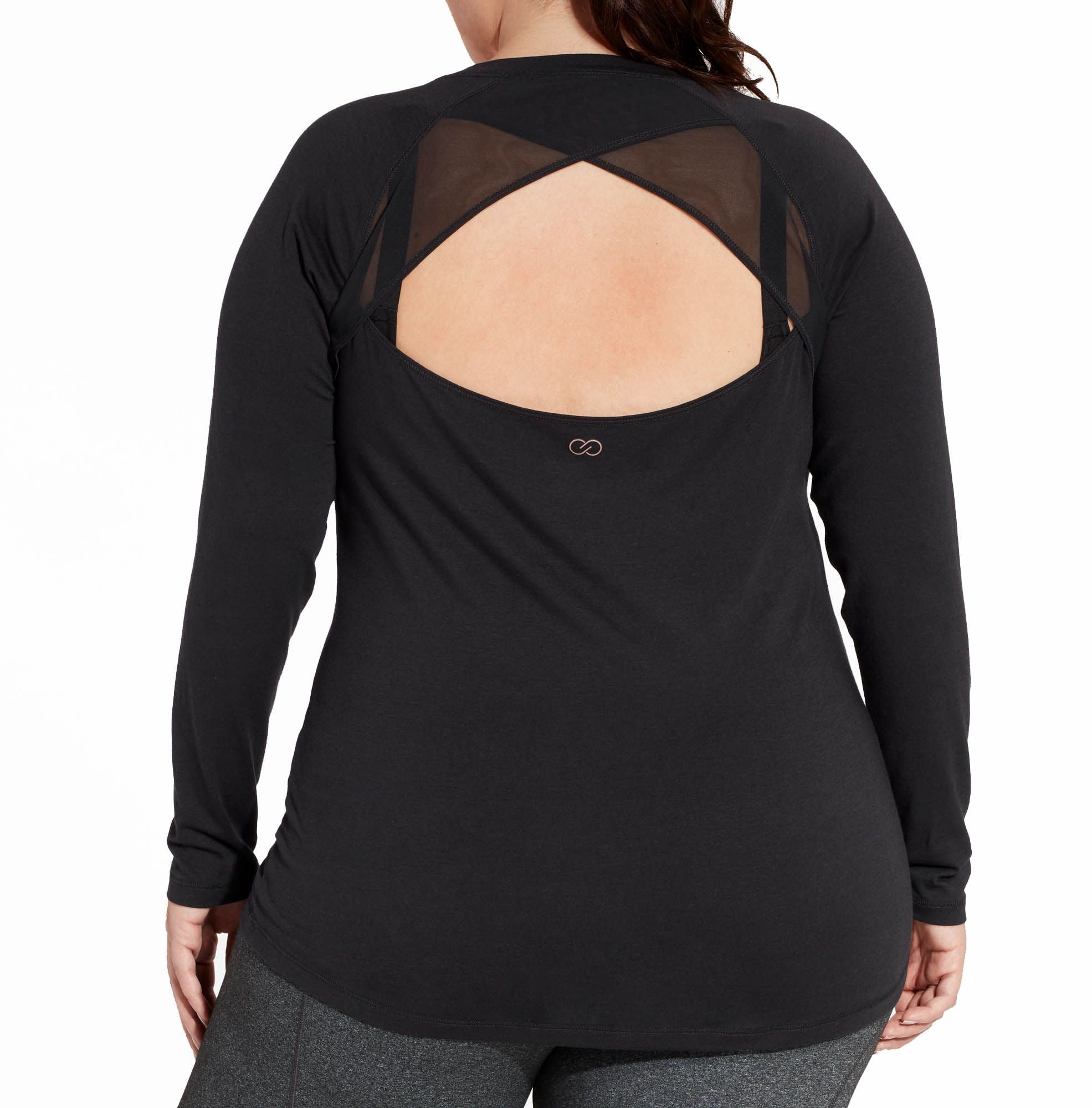 CALIA by Carrie Underwood Women's Plus Size Open Back Long Sleeve Shirt -  Walmart.com