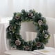 thumbnail image 4 of Decoración de guirnalda de Navidad, coronas de Navidad artificiales para puerta de entrada, decoración de puerta de guirnalda de ventana de Navidad, adornos de invierno, 4 of 5
