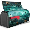 thumbnail image 3 of Night Halloween Mailbox Covers Magnetic Standard Size 18" X 21" Pumpkins Mailbox Cover Decorations Wrap, 3 of 6