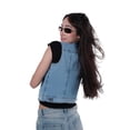 thumbnail image 3 of Chaleco Dama básico con carteras azul ch Jeanswest 040, 3 of 3